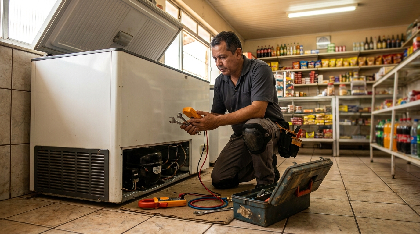 Técnico de conserto de freezer em residência em Recife‑PE